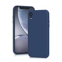 Silikonový kryt pro iPhone XR - Tmavě modrý