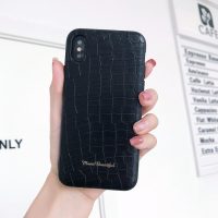 Kryt s umělou krokodýlí kůží na iPhone 6 Plus/ 6S Plus - Černá