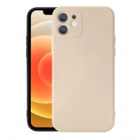 Silikonový kryt pro iPhone 12 Mini - Béžový