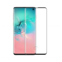 Ochranné sklo pro Samsung Galaxy S10 Plus - Černé, zaoblené