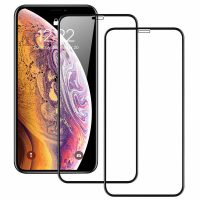 Ochranné sklo pro iPhone X a XS - Černé