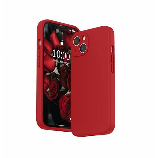 Foto - Silikonový kryt pro iPhone 13 mini červený