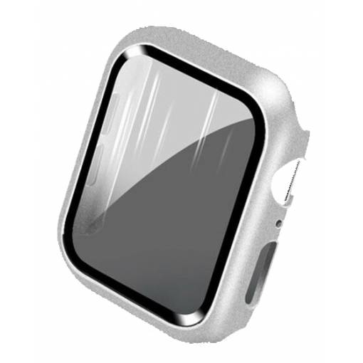Foto - Ochranný kryt pro Apple Watch - Stříbrný, 45 mm
