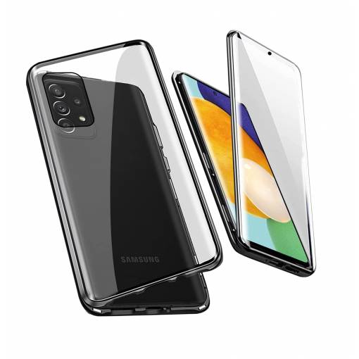 Foto - Magnetický kryt pro Samsung Galaxy A52 4G, A52 5G a A52S - Černý