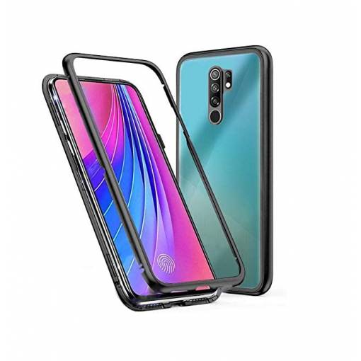 Foto - Magnetický kryt pro Xiaomi Redmi 9 - Černý