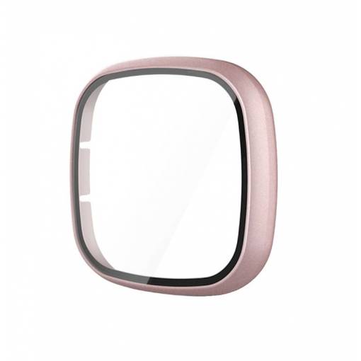 Foto - Ochranný kryt pro Fitbit Versa 3 a Sense - Lesklý růžový