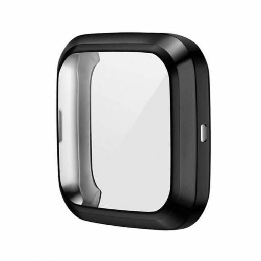 Foto - Silikonový kryt pro Fitbit Versa 2 - Černý