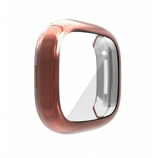 Foto - Silikonový kryt pro Fitbit Versa - Růžově zlatý