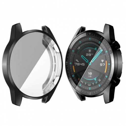 Foto - Silikonový kryt pro Huawei Watch GT2 46mm - Černý