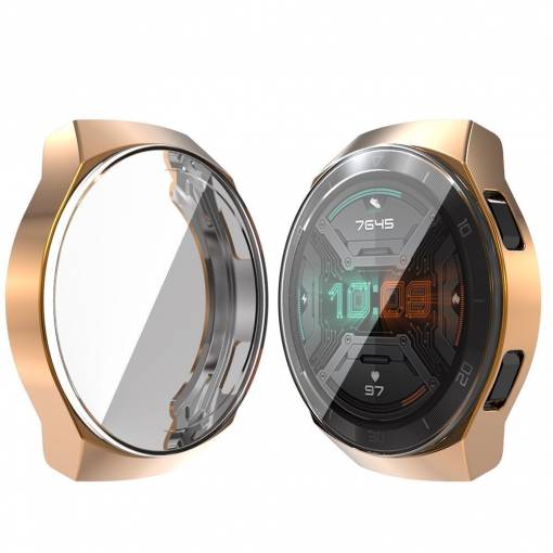 Foto - Silikonový kryt pro Huawei Watch GT 2e - Růžově zlatý