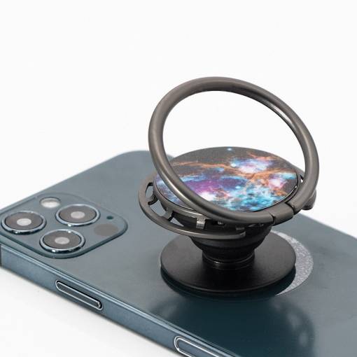 Foto - Pop Socket držák na mobilní telefon - Galaxie, oranžová