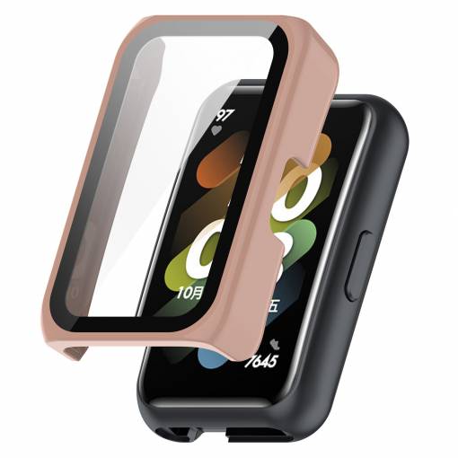 Foto - Ochranný kryt pro Huawei Band 6 a 7, Honor Band 6 a 7 a Huawei Watch Fit Mini - Růžový