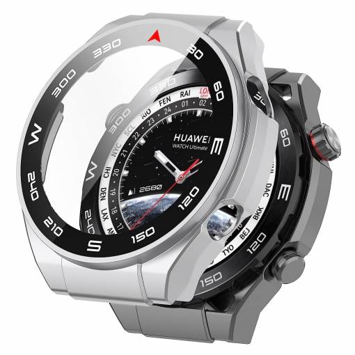 Foto - Ochranný kryt pro Huawei Watch Ultimate - Stříbrný