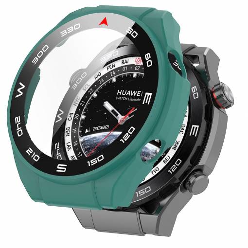 Foto - Ochranný kryt pro Huawei Watch Ultimate - Tmavě zelený