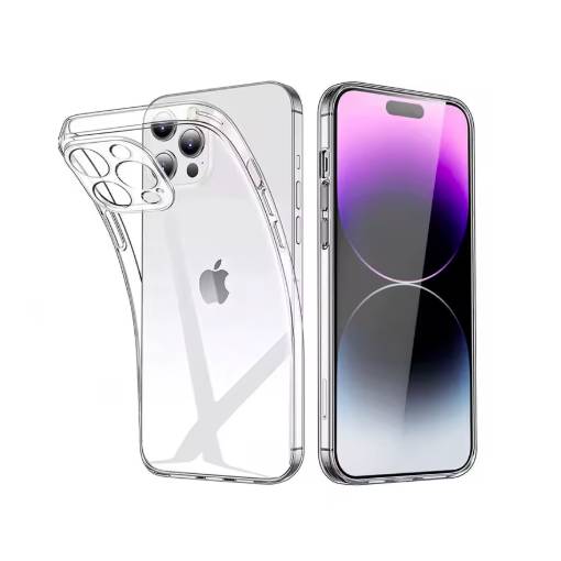 Foto - Silikonový kryt pro iPhone 15 Pro Max - Průhledný