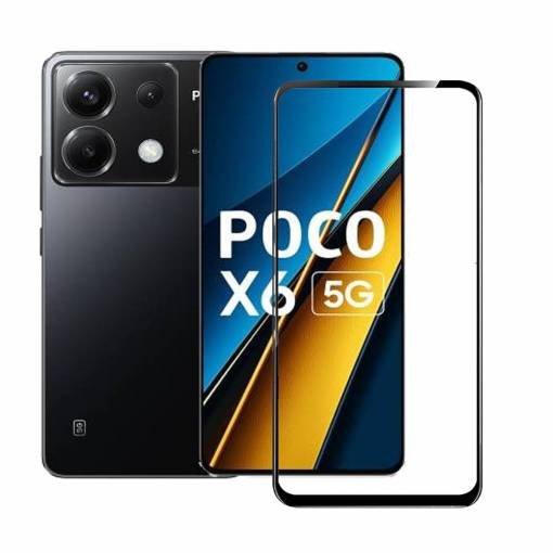 Foto - Ochranné sklo pro Xiaomi Poco X6 5G - Černé