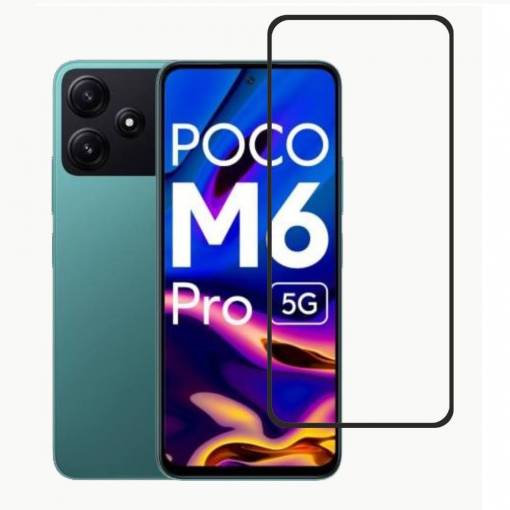 Foto - Ochranné sklo pro Xiaomi Poco M6 Pro - Černé