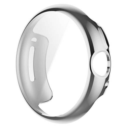 Foto - Silikonový kryt pro Google Pixel Watch 1, 2 - Stříbrný