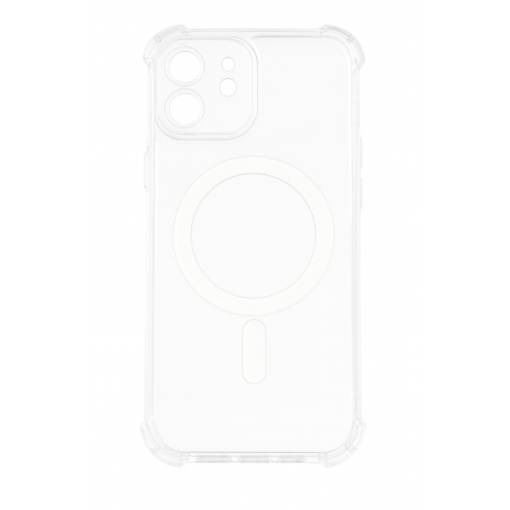 Foto - MagSafe silikonový kryt pro iPhone 12 - Průhledný