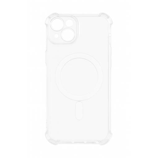 Foto - MagSafe silikonový kryt pro iPhone 14 Plus - Průhledný