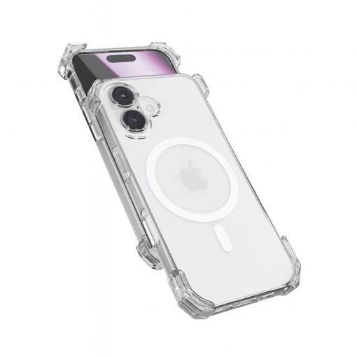 Foto - MagSafe silikonový kryt pro iPhone 16 - Průhledný