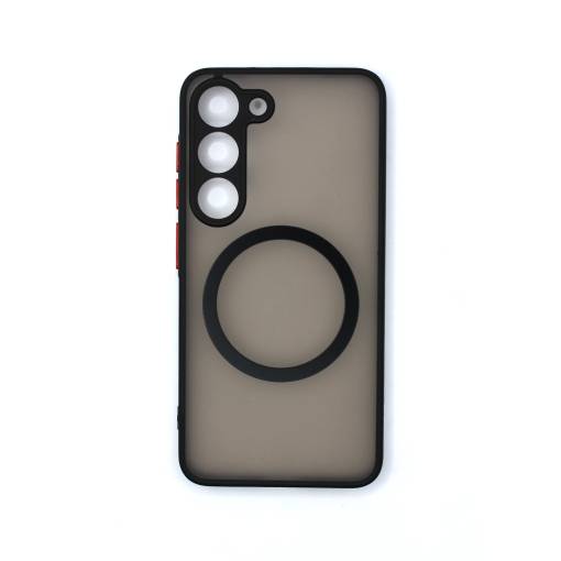 Foto - MagSafe silikonový kryt pro Samsung Galaxy S23 - Černý