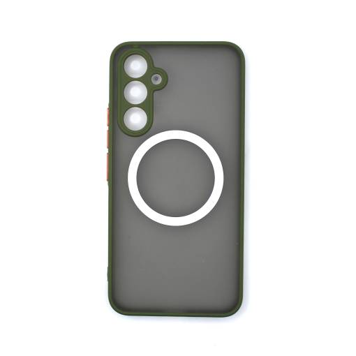 Foto - MagSafe silikonový kryt pro Samsung Galaxy S23 - Zelený