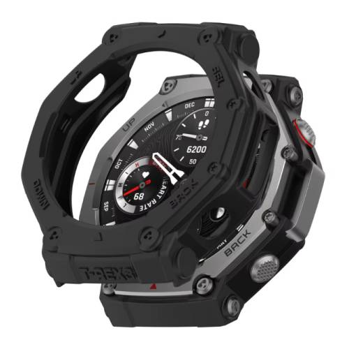 Foto - Silikonový rámeček pro Amazfit T-Rex 3 - Černý