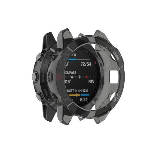 Foto - Silikonový rámeček pro Garmin Enduro 1 a Garmin Fénix 6X - Černý