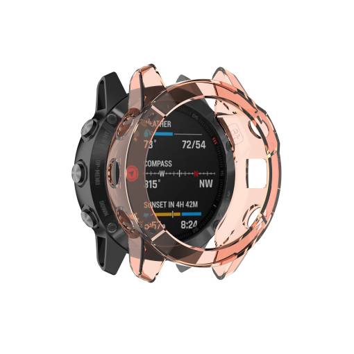 Foto - Silikonový rámeček pro Garmin Enduro 1 a Garmin Fénix 6X - Oranžový