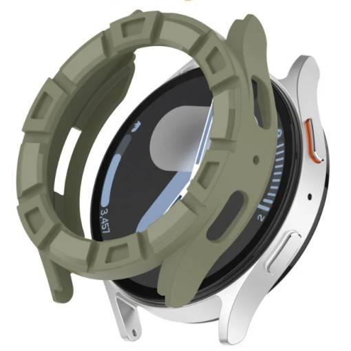 Foto - Silikonový rámeček pro Samsung Galaxy Watch 7, 44 mm - Zelený