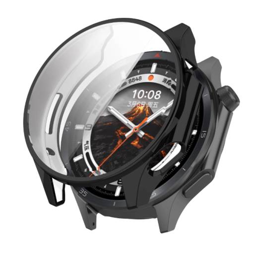 Foto - Silikonový kryt pro Oppo Watch X2 a OnePlus Watch 3 - Černý