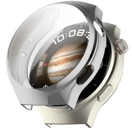Foto - Silikonový kryt pro Huawei Watch 4 Pro - Stříbrný