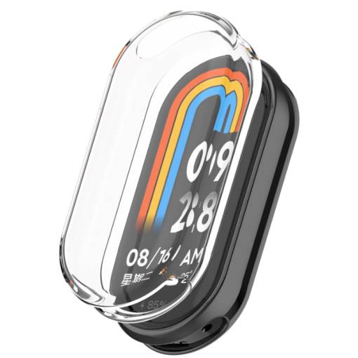 Foto - Silikonový kryt pro Xiaomi Smart Band 8 - Transparentní