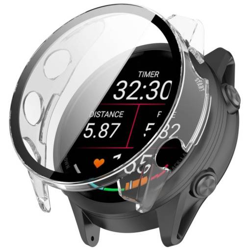 Foto - Ochranný kryt pro Garmin Forerunner 570 - Transparentní, 47 mm