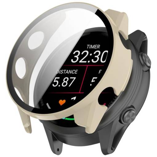 Foto - Ochranný kryt pro Garmin Forerunner 570 - Béžový, 47 mm