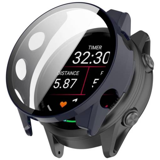 Foto - Ochranný kryt pro Garmin Forerunner 570 - Modrý, 47 mm