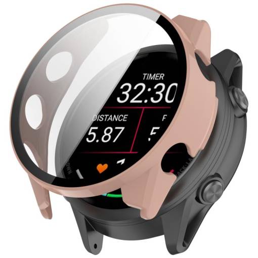 Foto - Ochranný kryt pro Garmin Forerunner 570 - Růžový, 47 mm