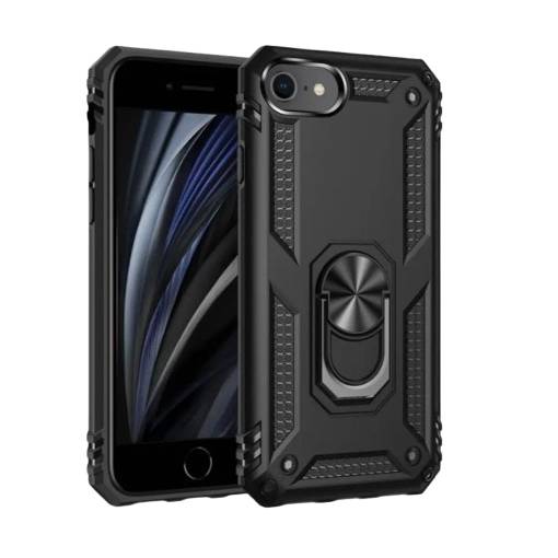 Foto - Armor silikonový kryt pro iPhone SE 2022, SE 2020 - Černý