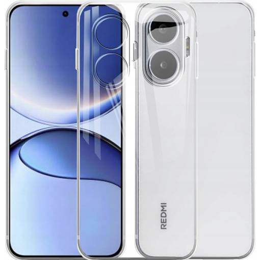 Foto - Silikonový kryt pro Xiaomi POCO F7 - Průhledný