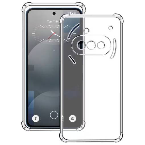 Foto - Silikonový kryt pro Nothing Phone (3a) - Průhledný