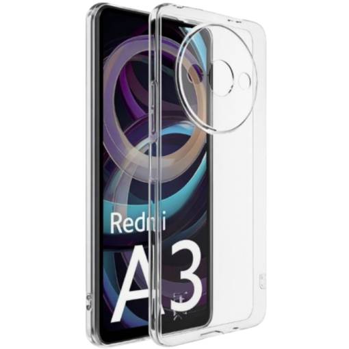 Foto - Silikonový kryt pro Xiaomi Redmi A3 - Průhledný