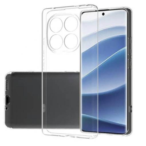 Foto - Silikonový kryt pro Xiaomi Redmi Note 14 Pro+ - Průhledný