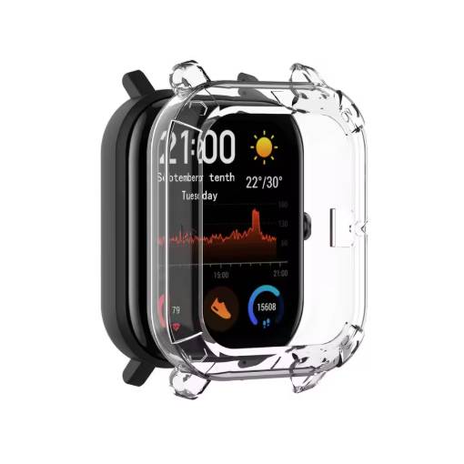 Foto - Silikonový rámeček pro Amazfit GTS - Transparentní