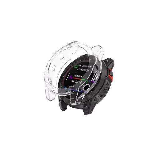 Foto - Silikonový rámeček pro Garmin Fénix 7X - Transparentní