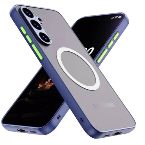 Foto - MagSafe silikonový kryt pro Samsung Galaxy A56 - Modrý