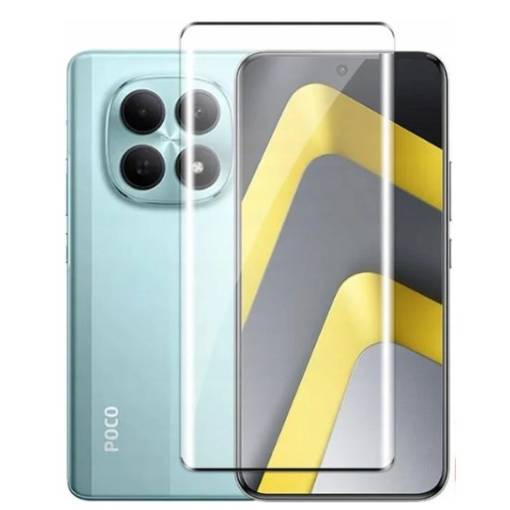 Foto - Ochranné sklo pro Xiaomi Poco M8 Pro 5G - Černé, zaoblené