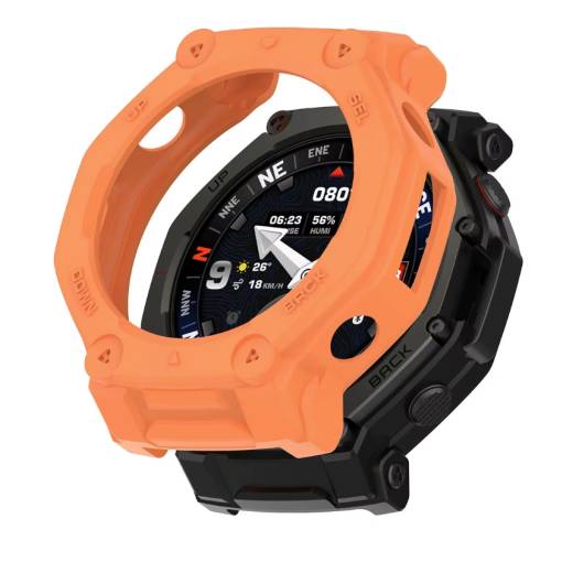 Foto - Silikonový rámeček pro Amazfit T-Rex 3 Pro 48mm - Oranžový