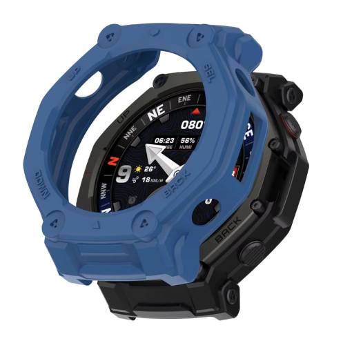 Foto - Silikonový rámeček pro Amazfit T-Rex 3 Pro 48mm - Modrý