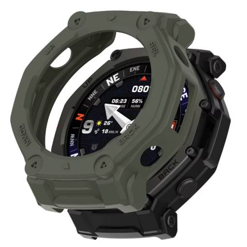 Foto - Silikonový rámeček pro Amazfit T-Rex 3 Pro 48mm - Zelený